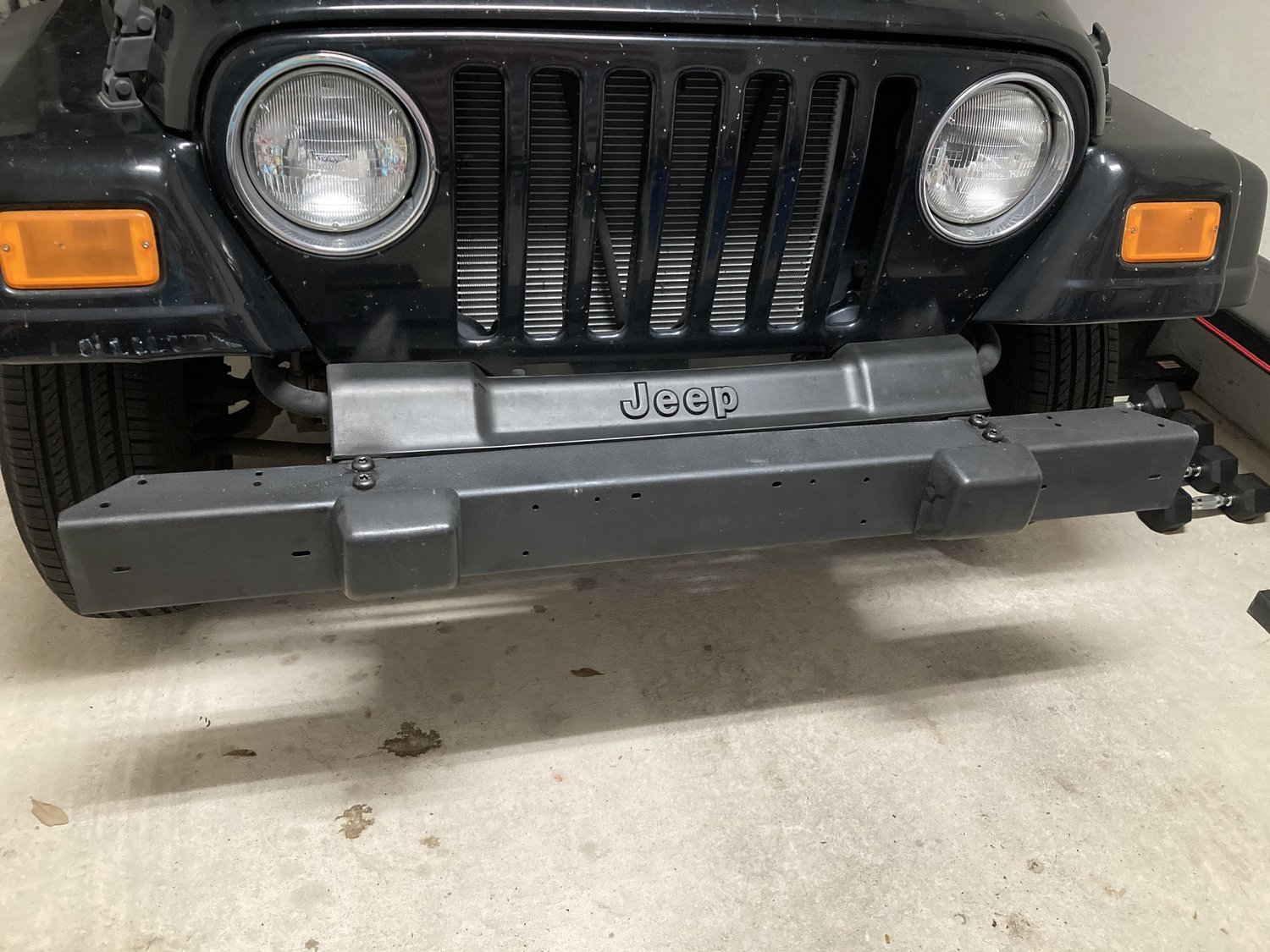 Crown Automotive 5ED16T3X Front Bumper for 9706 Jeep Wrangler TJ